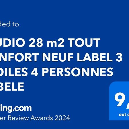 Studio 28 M2 Tout Confort Neuf Label 3 Etoiles 4 Personnes Cybele 布里德莱班 外观 照片